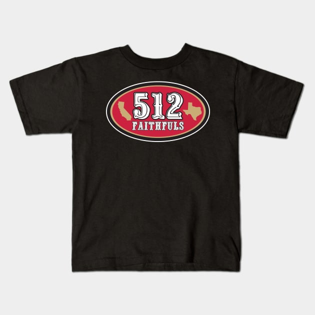 512 Faithfuls Kids T-Shirt by HeelFaceWrestling